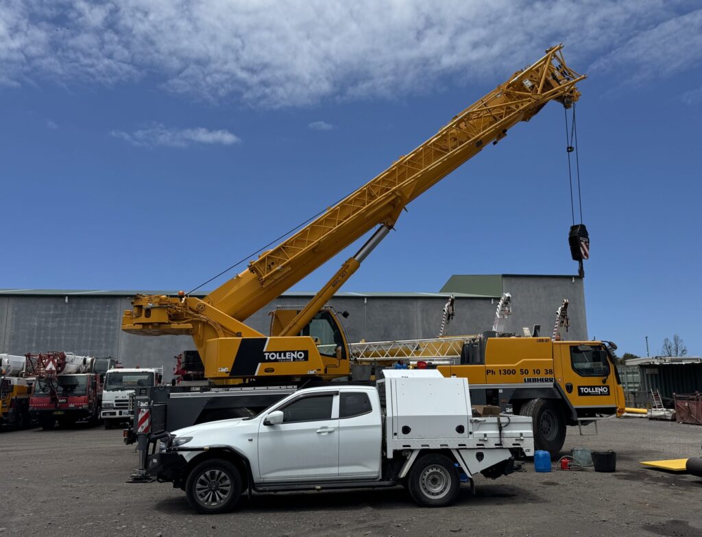 Servicing and Repairing a Liebherr crane.